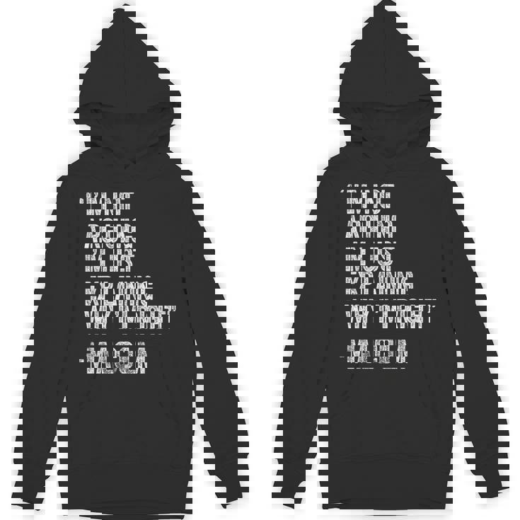 Personalized Name Fathers Day Outfit For Malcolm Quote Birthday Custom Name Idea Engineer Retro Black Small Hoodie