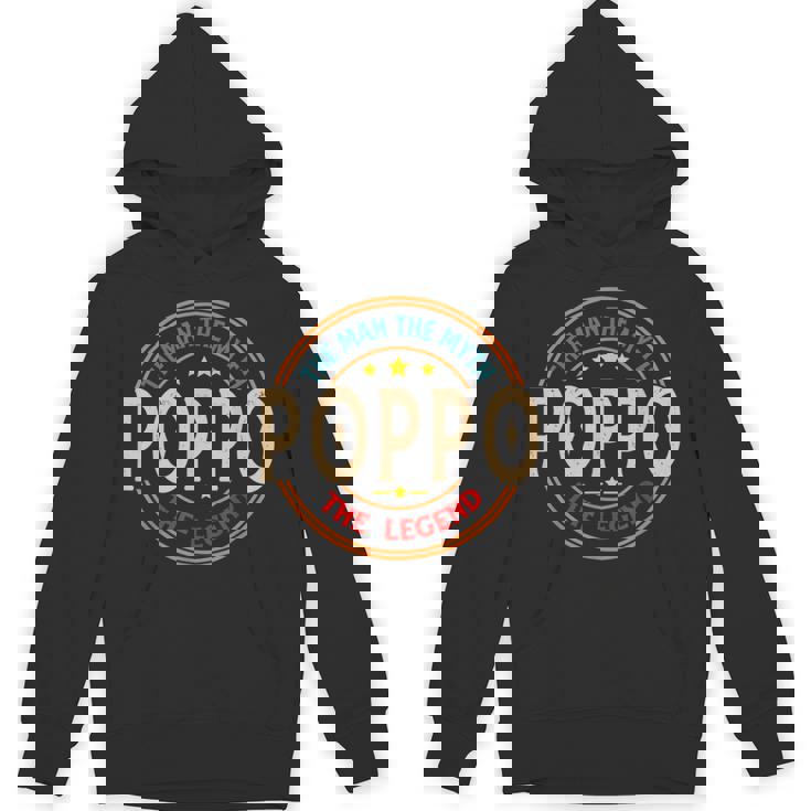 Poppo The Legend The Man Poppo Fathers Day Hoodie