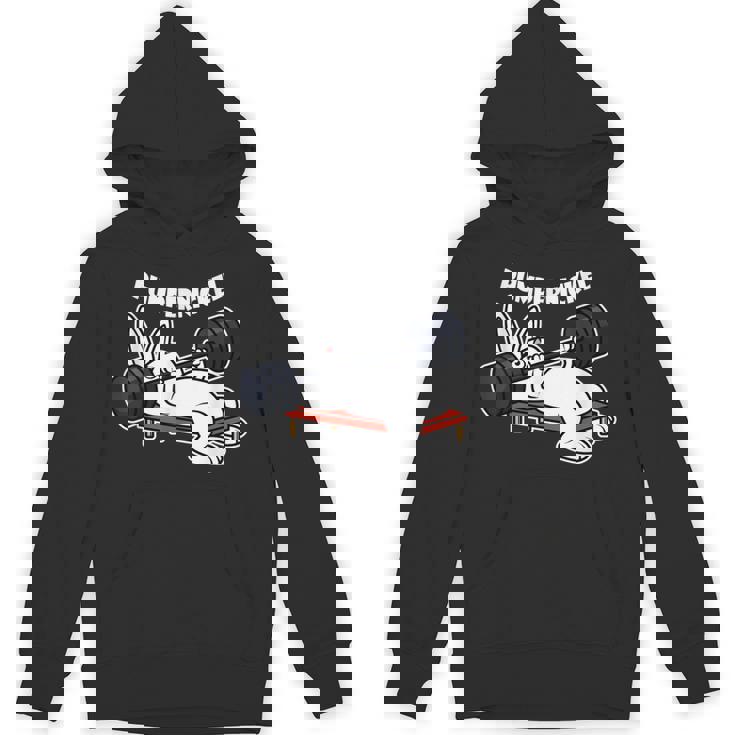 Pumppernickelラビットフィットネスベンチプレスワークアウトファニー パーカー