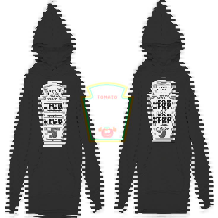 I Put Ketchup On My Ketchup トマトマスタード ハロウィンチーム 長袖tシャツ パーカー