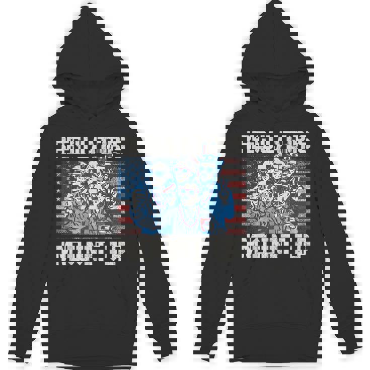 Regulators Mount Up 4Th Of July Patriotic American Flag Hoodie