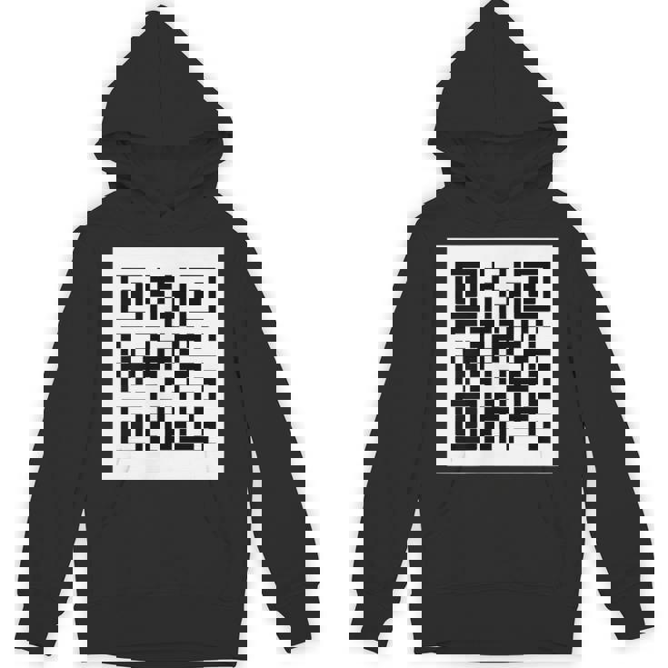 Rickroll Qrコードリンクミーム Hoodie