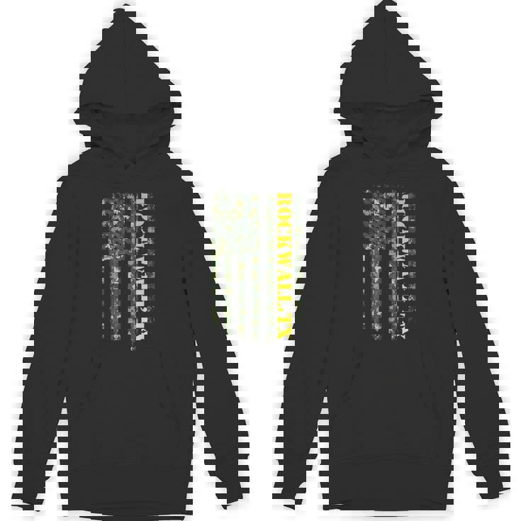 Rockwall Texas Camouflage Usa Flag パーカー