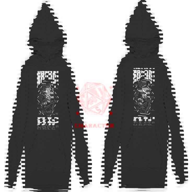 Rpg Gamer Nerdy Dads Build Character Game Fathers Day Hoodie