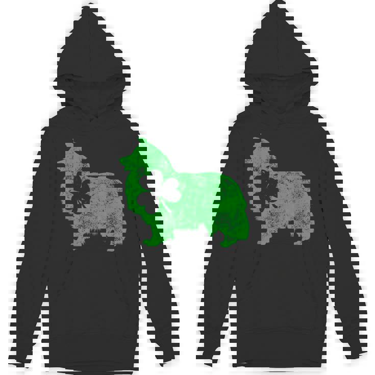 Shetlandheepdog シェルティ セントパトリックデー メンズ シャムロックドッグ パーカー