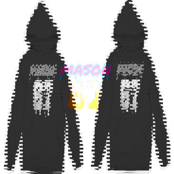 Six Seven Ice Cream Drip Sport 67 Fun Mason Meme Hoodie