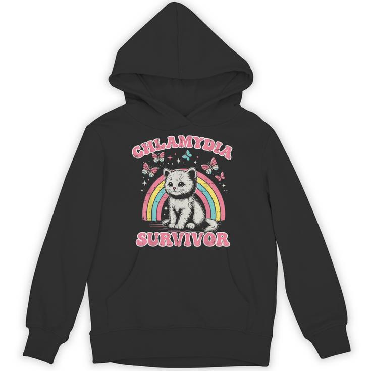 Survivor Cat Cringe Weird Adult Humor Inappropriate Hoodie