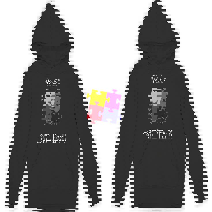 We Are One Team ジグソーパズル付き パーカー