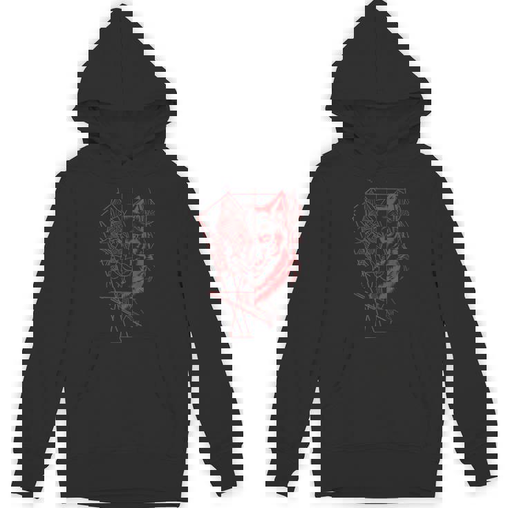 Wolf Products 幾何学模様 アウトドア オオカミ Hoodie