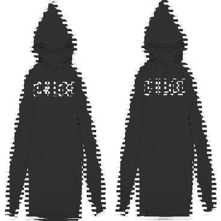 「Chloe」名前入りエレガント、ヴィンテージフォントデザイン Hoodie