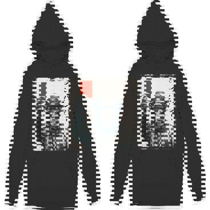 「シンパンジー」審判 シンパン チンパンジー レッドカード 猿 サル スポーツ サッカー 日本語 カタカナ かっこいい パーカー