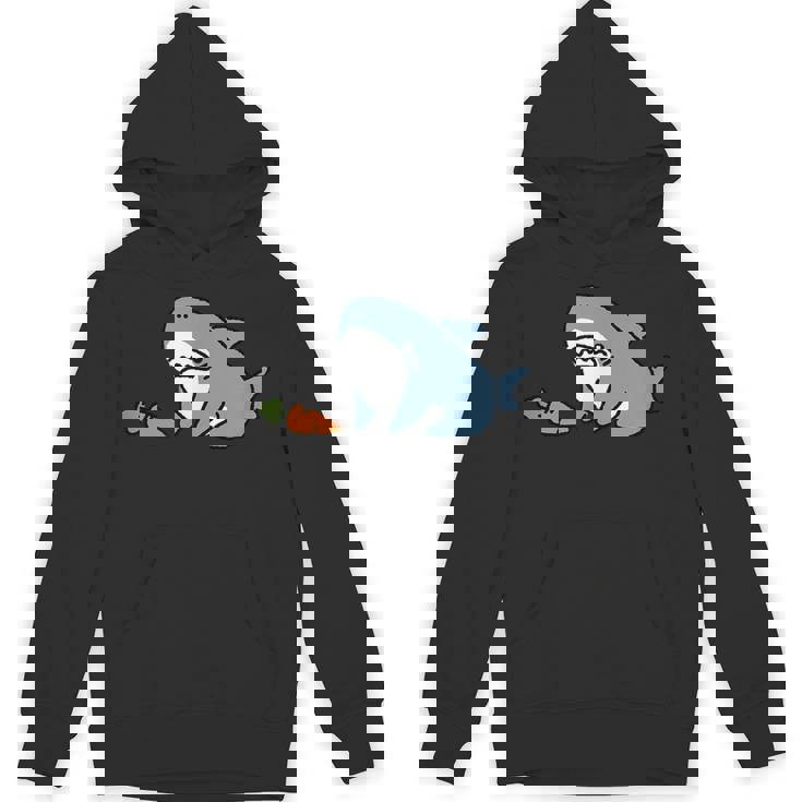 うシャぎ サメウサギ おもしろ 変な パーカー