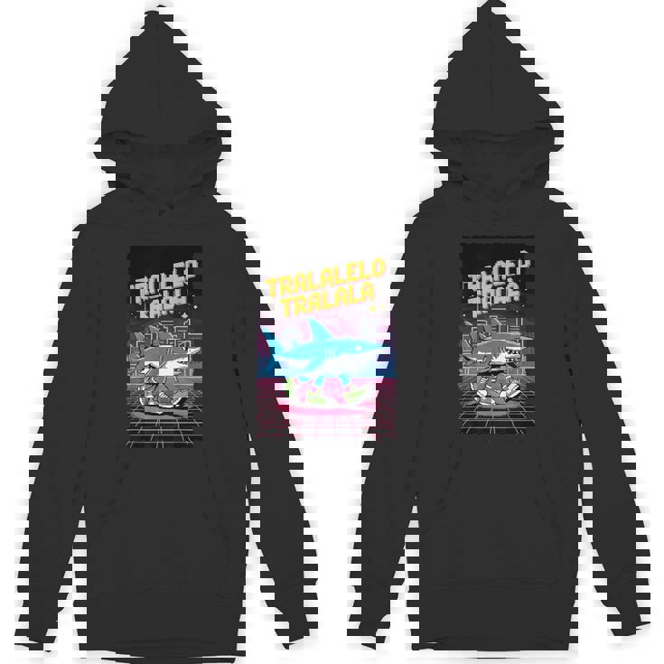 おもしろイタリアンゲーマー ミーム トララレロ トラララ 8ビット シャーク キッズ パーカー