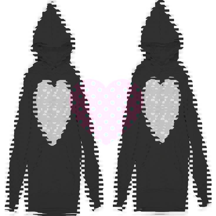 かわいい ライトブルー ピンク 水玉模様 ミニマリスト グラフィック パーカー