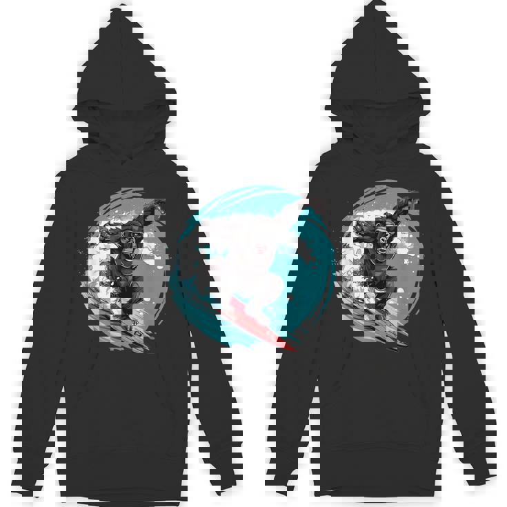 かわいいゴリラサーフィン パーカー