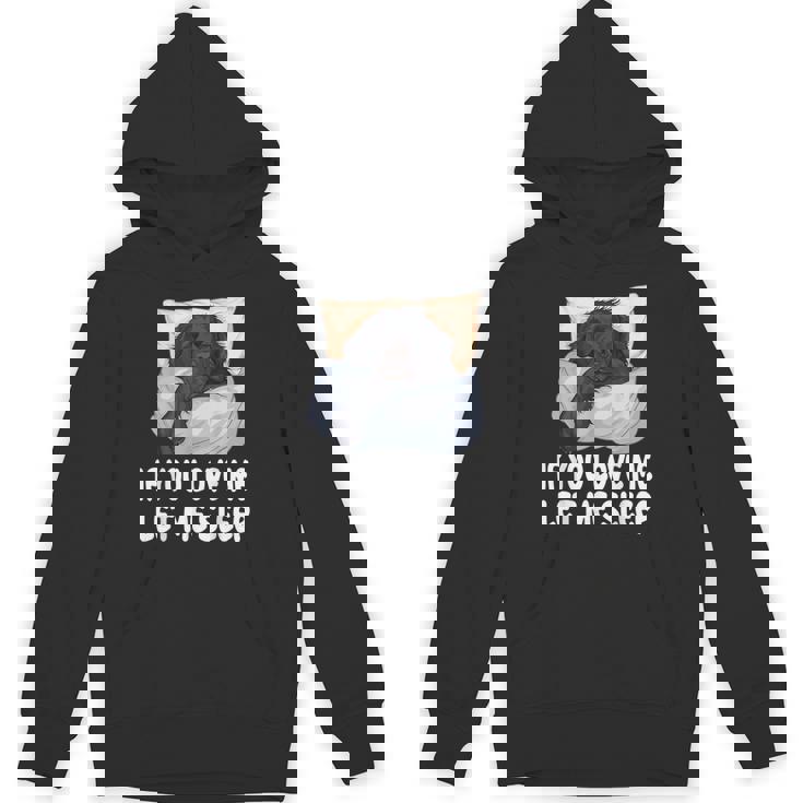 かわいいフラットコートレトリバー If You Love Meleep パーカー