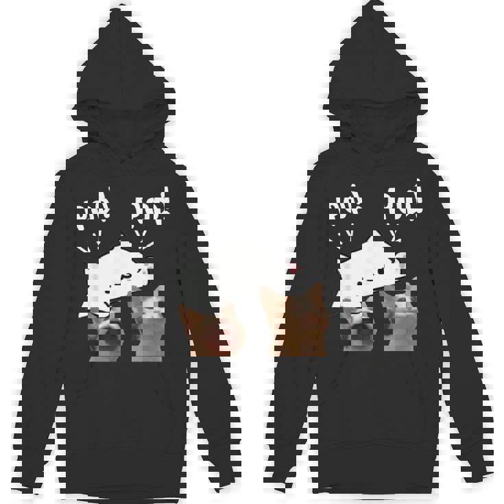 かわいいボンゴ猫遊びポップ猫ミーム パーカー