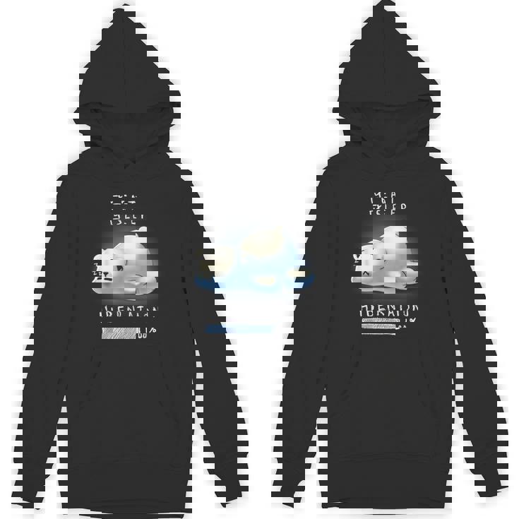 かわいい怠け者のシロクマの冬眠 パーカー