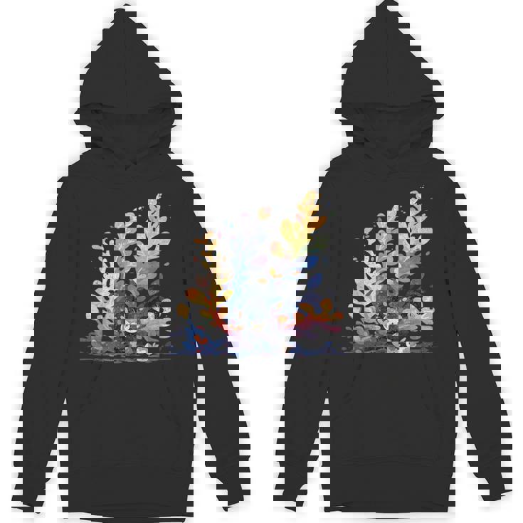 かわいい水彩 ウミウシの昆布の葉 羊 海洋の葉 ナメクジ パーカー