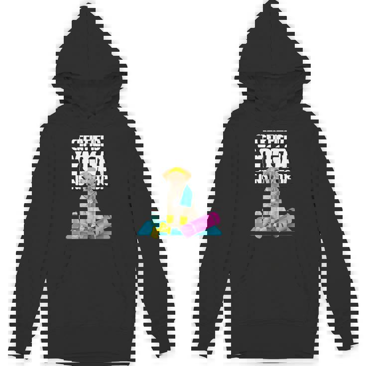 かわいい黄色いラブラドールヨガの先生が犬の子犬のためにヨガを作ります。 パーカー