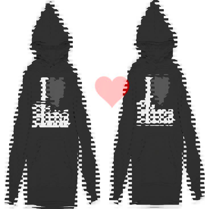 にハートのひな名前が大好き パーカー