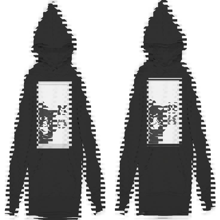 ねこさん Neko ハチワレ『まどの なか から』【どうぶつフレンズ】フキゲンネコ 猫 顔 窓 イラスト パーカー