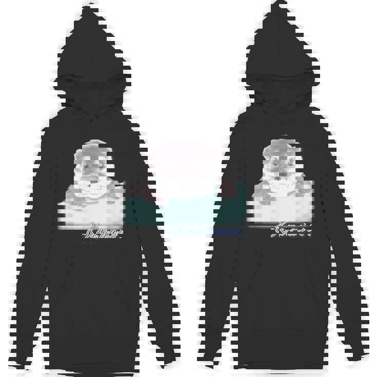 ゆるカワウソさん あそぶ？【 No2 】コツメカワウソ パーカー