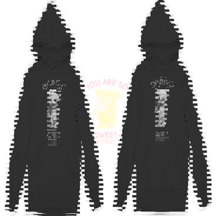 アイスクリームを食べるテディベア Hoodie