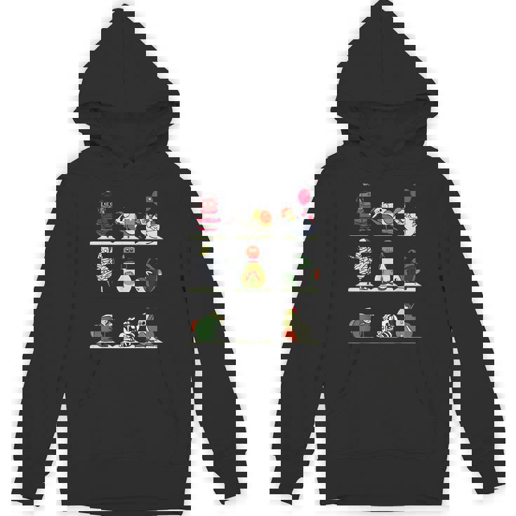 アボカド ヨガ ハロウィン モンスター パーカー