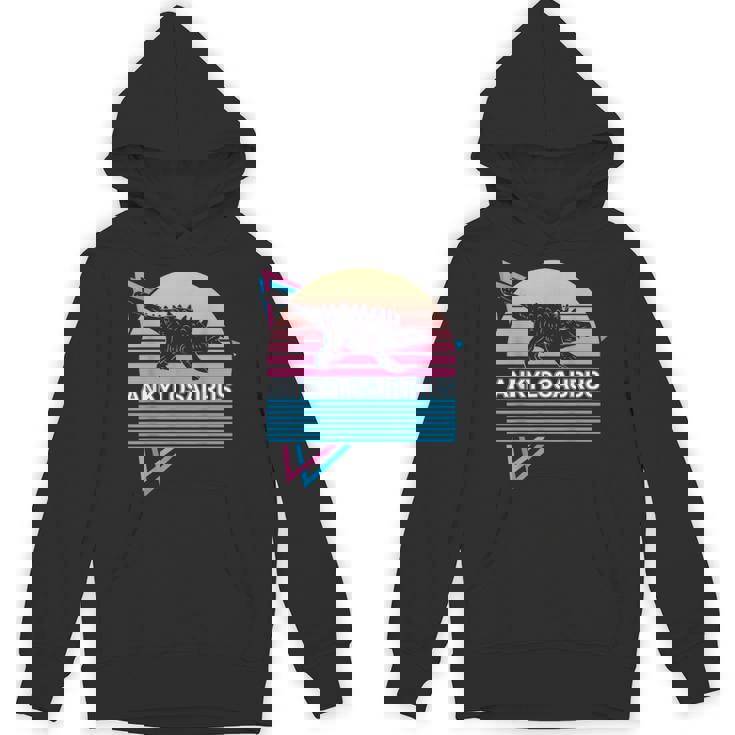 アンキロサウルス 恐竜 レトロ パーカー