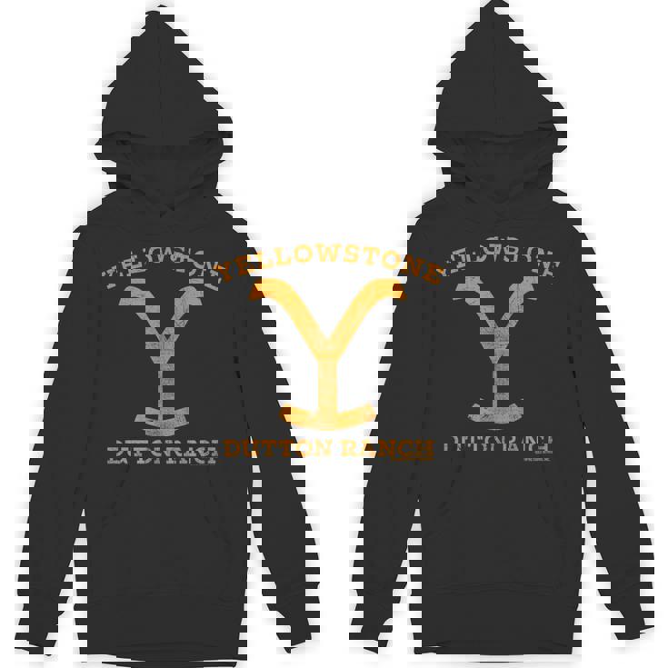 イエローストーン ダットンランチアンティーク調ロゴ Hoodie
