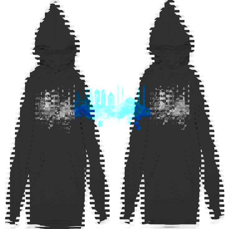 イスタンブールのスカイライン 青いモスク 青い絵 トルコ パーカー