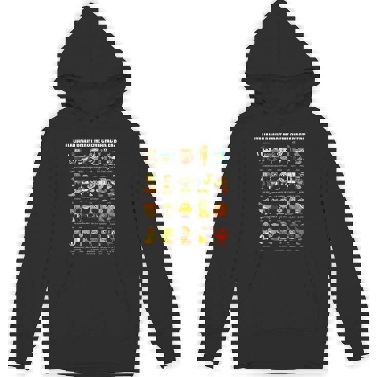 イタリア ブレイン ミーム コンピレーション キャラクター 手描き キッズ パーカー