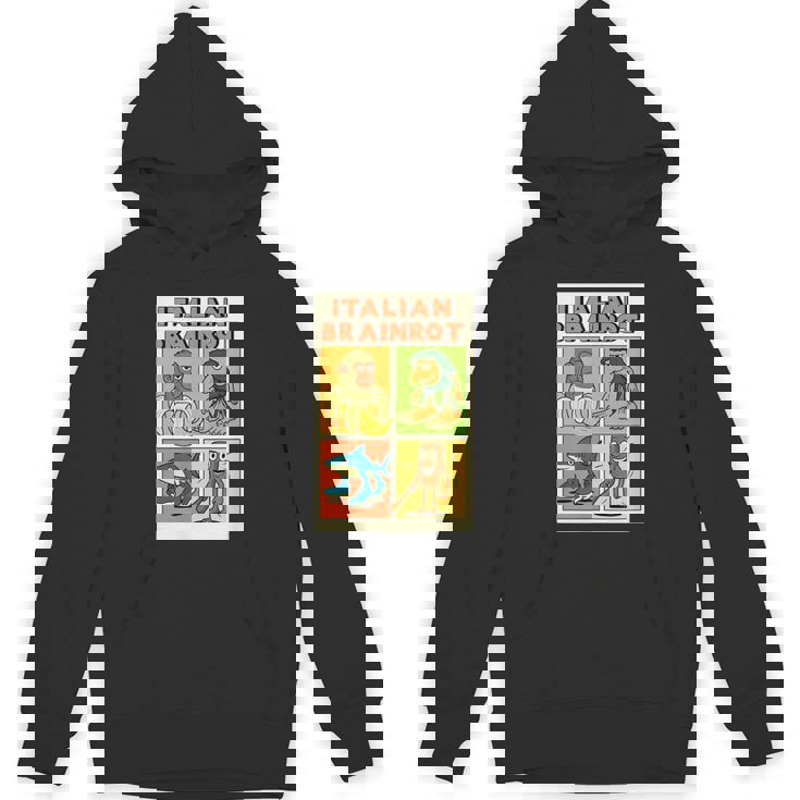 イタリアのブレインロットコミックポスター パーカー