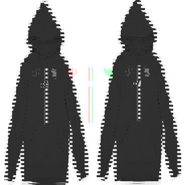 イラン国旗、イランのシルエットマップ、イランの国章 パーカー