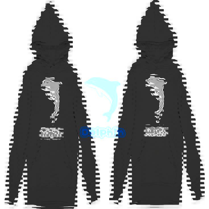 イルカ Dolphin ドルフィン【どうぶつフレンズ】水族館 海の生き物 ゆるくて かわいい 動物 イラスト パーカー