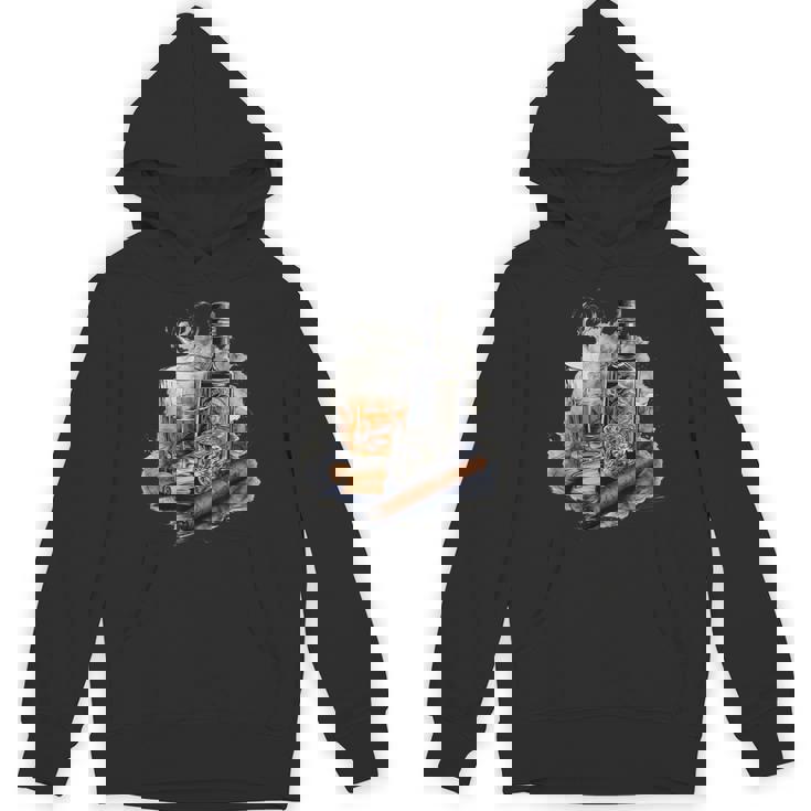 ウイスキー、シガー、チョコレート、オリジナルウイスキーアイデア Hoodie