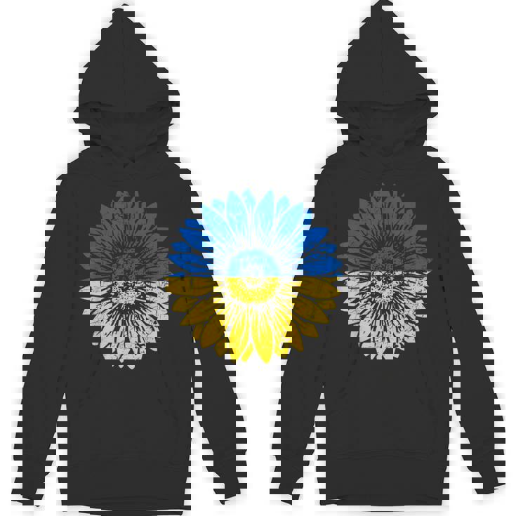 ウクライナの平和ひまわり苦しめられた青と黄色 Hoodie
