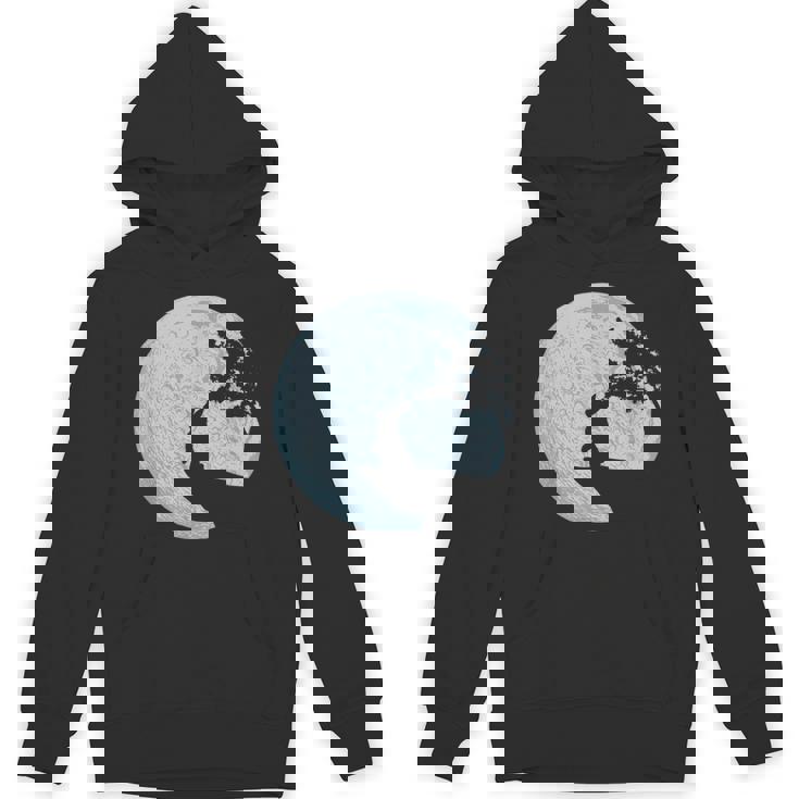 ウサギのギフトアイデア ウサギ 月 イースターバニー Hoodie