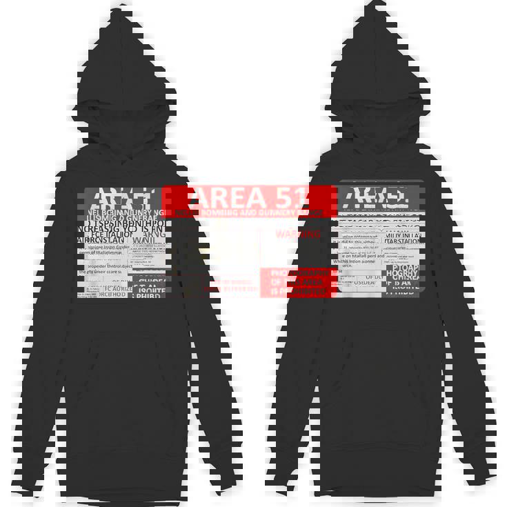 エリア51 フェイクミリタリーサイン パーカー