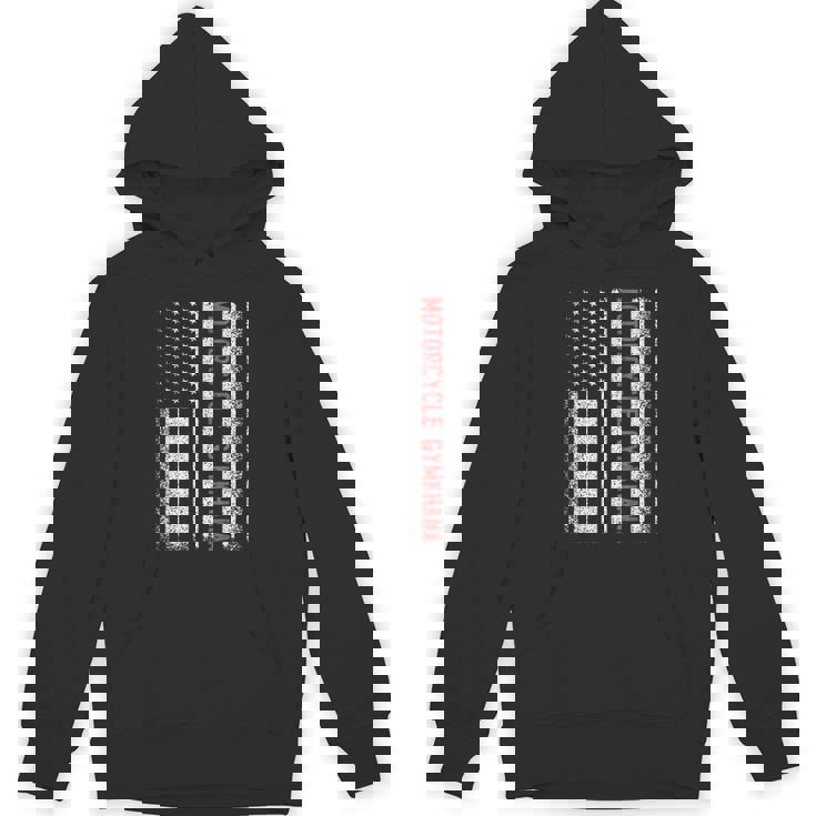 オートバイ ジムカーナ アメリカ国旗 7月4日 パーカー