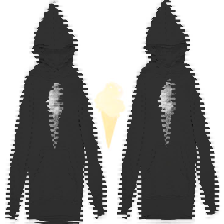 カピバラ アイスクリーム コーン おもしろ かわいい Hoodie