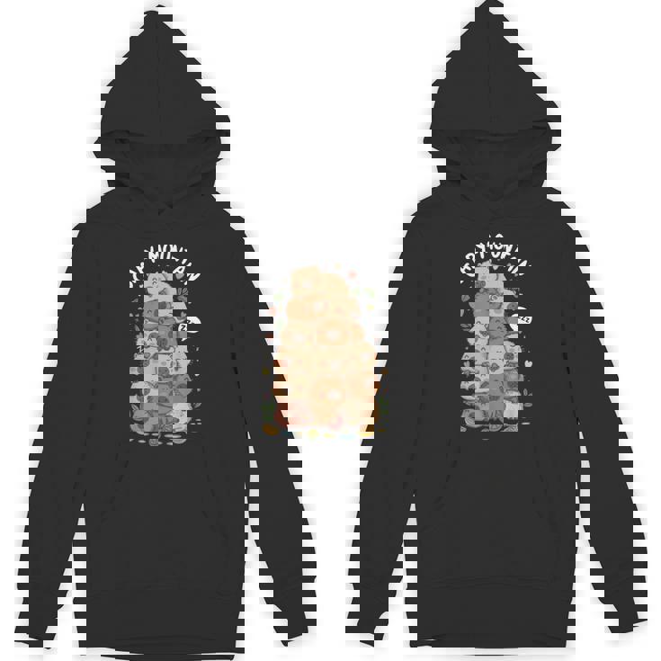 カピバラ山 かわいい 寝ているカピバラの恋人 パーカー