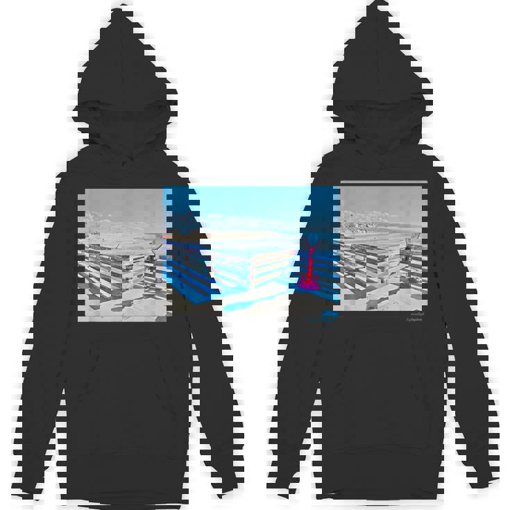 カリフォルニアの桟橋からのカラフルな海の景色 パーカー