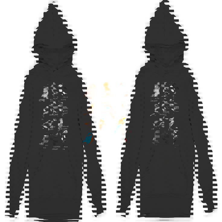 カワセミ ヒゲガラ ニシツノメドリ 鳥 動物 図 バードウォッチング 贈り物 鳥類学者 生物学者 自然科学 パーカー