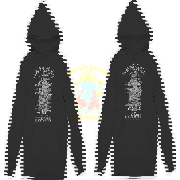 ガネーシャ ヨガ シャンティ 象 ブッダ 象 Hoodie