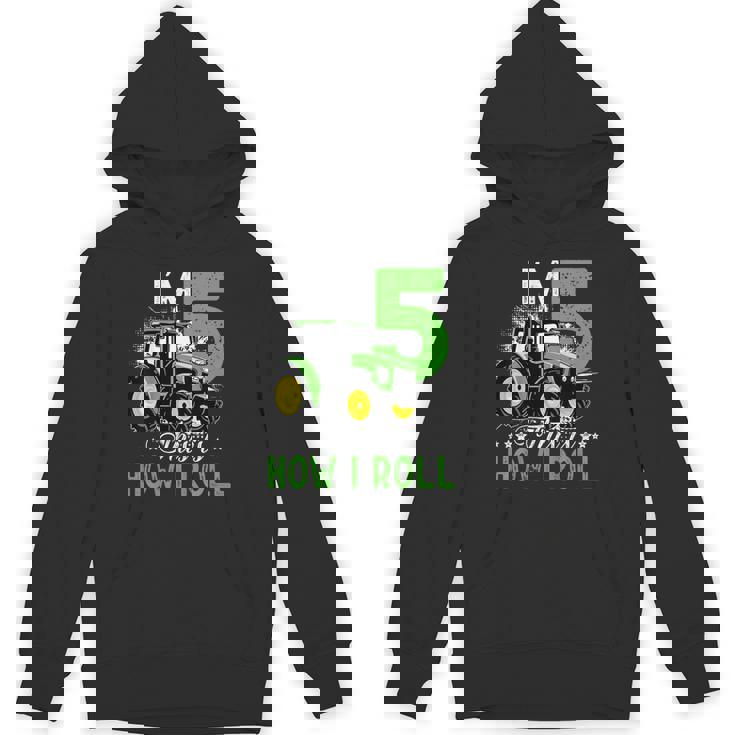 キッズ I Am 5 This Is How I Roll One Years Old Tractor 5歳の誕生日 パーカー