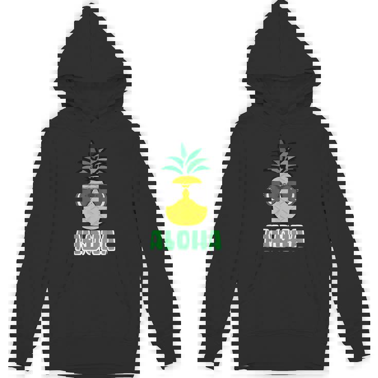 キュートなアロハパイナップルサングラス ハワイアンティキ Hoodie