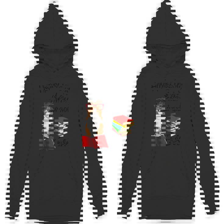 キュート・ハピネス・イズ・シェルティー・アンド・ブックス・シェルティー・マム パーカー