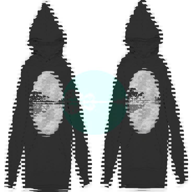 ギター 湖 反射 月 ギター ミュージシャン パーカー